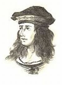 Портрет Тибо III на музейном витраже