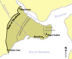 Карта Константинополя