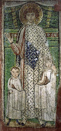Мозаичная икона из базилики Святого Димитрия